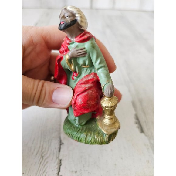 Vintage Italian fontanini Wiseman incense nativity village Xmas decor - Picture 7 of 8